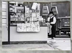 鉄道写真 貨車 売店 大キャビネ判（130×180mm）