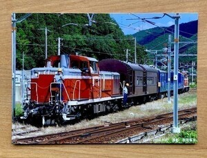 鉄道写真 DE10 1106 福知山線 加古川線 谷川駅 2004年撮影 L判（89mm×127mm）