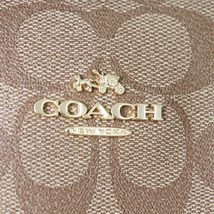 コーチ COACH ブラウン PVC レザー シグネチャー ドローストリング キャリーオール トートバッグ F57842 【xx】【中古】4000001801102660_画像10