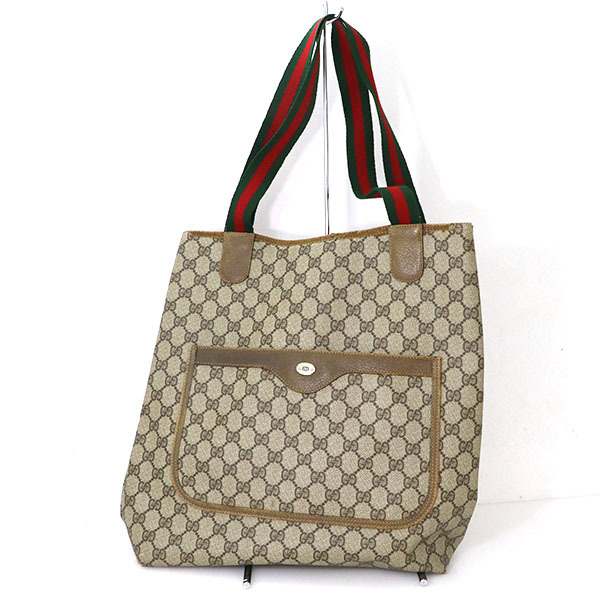 ヤフオク! -「gucci ggスプリーム キャンバス トートバッグ」の落札