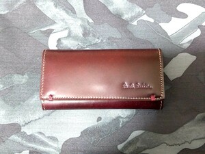 【未使用品】Paul Smith ポールスミス コードバン キーケース 4連 ワイン PSP601 検索）財布、名刺入れ、レザー、ボルドー、バーガンディー