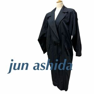 a324N jun ashida Jun asida trench coat black sizeS