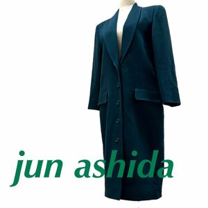 a329N jun ashida ジュン アシダ コートチェスターコート グリーン系 size9