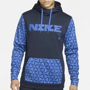 ★新品 未使用★ NIKE パーカー メンズ XL ネイビーブルー★ フィットネス ジム ★断捨離大放出★ラスト1品 定価7150円半額以下開始★