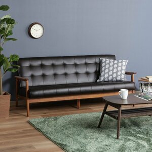  stylish classical sofa 3 seater . for dark brown [ new goods ][ free shipping ( one part region excepting )]