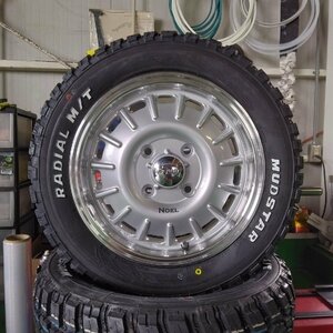 アゲ軽 カスタム 軽トラ 軽バン 要リフトアップ タイヤホイールセット MUDSTAR Radial MT 165/60R15 165/65R15 15インチ Bounty NOEL