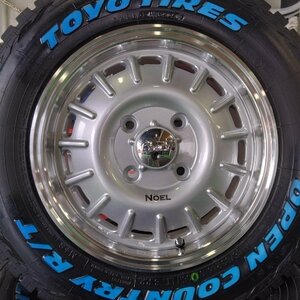 プロボックス タイヤホイールセット TOYO OPENCOUNTRY RT 165/80R14 ホワイトレター 14インチ Bounty NOEL