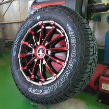 ハイエース200系 サマータイヤ ホイールセット 215/65R16 車検対応 ヨコハマ ジオランダー X-AT 16インチ BD12 新品4本セット_画像2