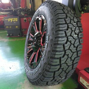 ハイエース200系 サマータイヤ ホイールセット 215/65R16 車検対応 ヨコハマ ジオランダー X-AT 16インチ DeathRock 新品4本セット