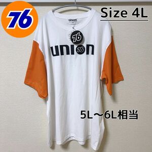 【union】新品タグ付き 大きいサイズ4L Tシャツ 白 アメカジ