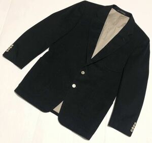 オールド ■ BURBERRY バーバリー ■ WOOL & CASHMERE ウール&カシミヤ 金釦 ブレザー ジャケット 深緑 ダークグリーン 94-82-175A6