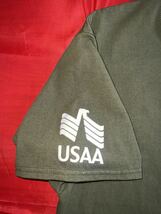 中古美品　USMC SINGLE MARINE PROGRAM USAA DAYS OF SERVICE コットンTシャツ　PORT&COMPANY製　MEDIUM XS OD_画像3