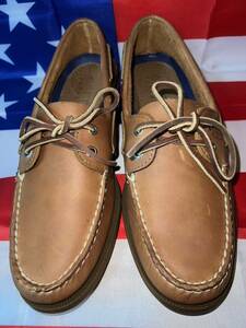 新品未使用箱付き　MADE IN USA SPERRY TOP-SIDER MENS 10M 約28センチ　TAN