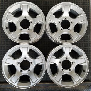 管理番号：S8-171【４本価格】【16x5.5J 5x139.7 ET+22 ハブ108】スズキSUZUKI純正・ジムニー等・店頭直接引取・下取り可能