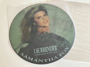 【ピクチャーDISC】Samantha Fox/ I Surrender/The Best Is Yet To Come PICTURE 12inch JIVE UK FOXY-S6 87年限定盤,サマンサ・フォックス