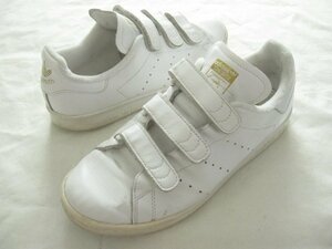 アディダス adidas スタンスミスコンフォート StanSmith CF S75188 白金 7(25アウトソール28)ベルクロV-3