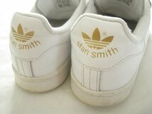 アディダス adidas スタンスミスコンフォート StanSmith CF S75188 白金 7(25アウトソール28)ベルクロV-3_画像6