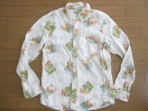 GAIJIN MADE out person ../gai Gin meido button down shirt ( flamingo las Vegas nebada)2/M Hollywood Ranch Market is lilac n..