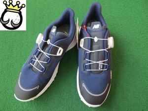 GK Ishikawa .* new goods 682 New balance ** spike less golf shoes **MGS1001N* navy *25cm*