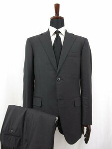 超美品 【テーラーフクオカ Tailor Fukuoka】 バルベラ生地 シングル2ボタン オーダースーツ (メンズ) size50相当 グレー 無地 ●28RMS6521