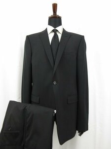 未使用品 【エンポリオアルマーニ EMPORIO ARMANI】 DAVID LINE 1B 黒無地 スーツ (メンズ) 56 冠婚葬祭 伊製 1ZV16E ZZ066 ●27EMP177