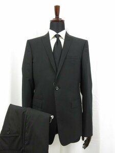 未使用品 【エンポリオアルマーニ EMPORIO ARMANI】 DAVID LINE 1B 黒無地 スーツ (メンズ) 48 冠婚葬祭 伊製 1ZV16E ZZ081 ●27EMP167