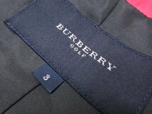 超美品【バーバリーゴルフ BURBERRY GOLF】BGP47-742-09 中綿入り ハーフジップブルゾン (レディース) size3 ブラック ●17LB1801●_画像4