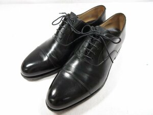 美品 【カルミナ CARMINA】 キャップトゥ ドレスシューズ 紳士靴 (メンズ) size8.5 ブラック ●18MZA3580●