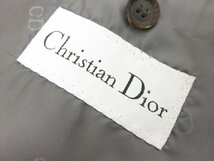 アーカイヴ 美品 【Christian Dior クリスチャンディオール】ウール ダブル6ボタン スーツ (メンズ) size75 グレー系 格子柄 ●28RMS6642_画像9