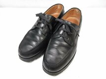 HH 【JMウエストン J.M.WESTON】 ヨットダービー レザーシューズ 紳士靴 (メンズ) size7.5D 690 ブラック ●18MZA3733●_画像1