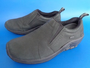 12942■美品 MERRELL JUNGLEMOC SUEDE LEATHER GORE-TEX メレル ジャングル モック スエード レザー 黒 ゴアテックス 28 J42301