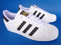 13016■新品 デッド 21年製 adidas superstar アディダス スーパースター 白 黒 27 cm EG4958 金ベロ_画像2