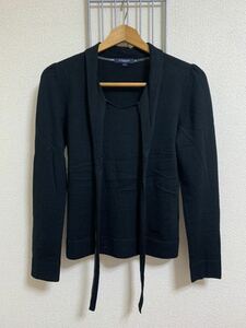 ［BURBERRY］バーバリー　カシミヤ　トップス　長袖　ブラック　1 Y1629