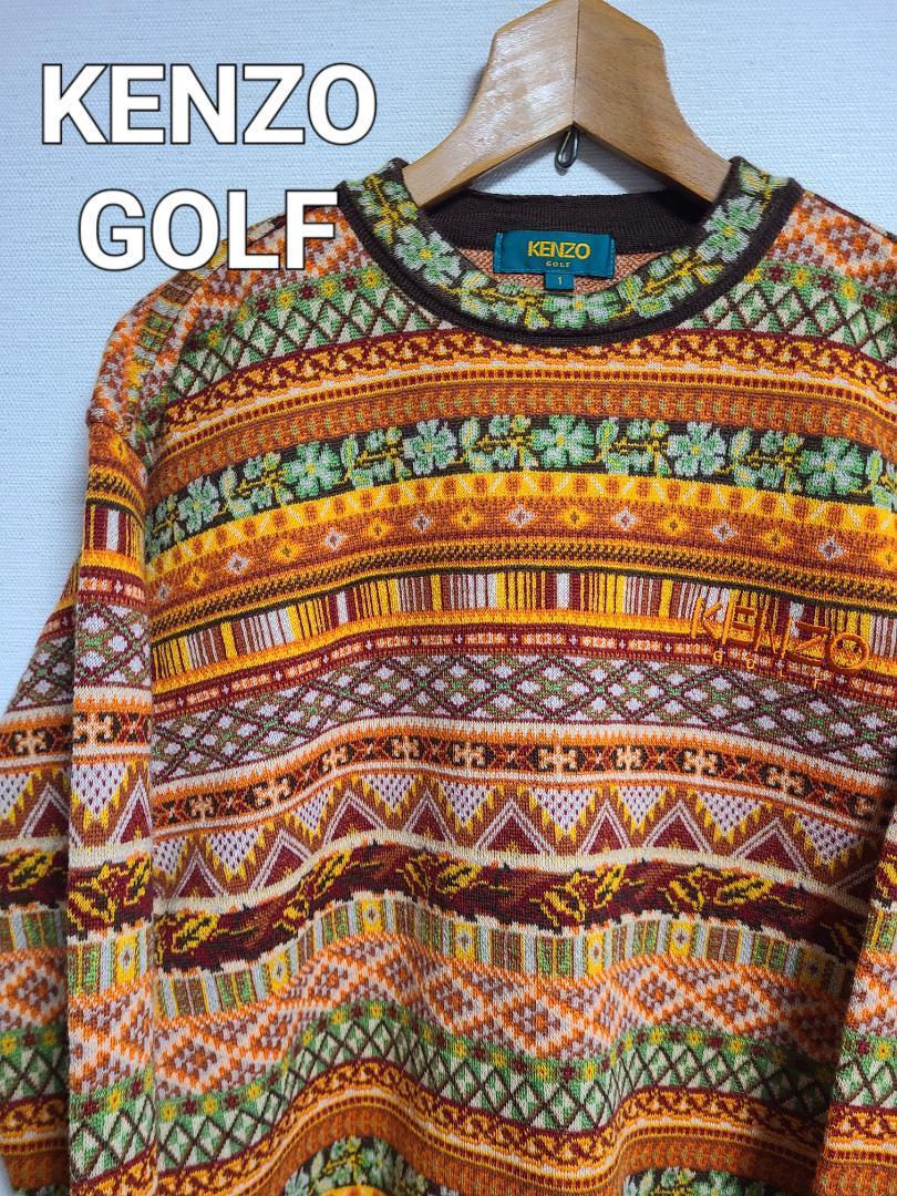 kenzo parts golf ケンゾー セーター ニット 1サイズ 希少-