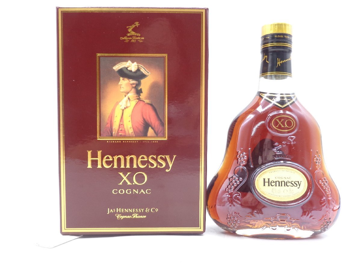 未開封☆Hennessy【ヘネシー】 XO 金キャップ クリア ハーフボトル