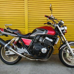 中古 現状 HONDA ホンダ CB400SF カスタム NC31 カスタムペイント ブレンボ4POT カーボンフルエキ 大川 旧車の画像3