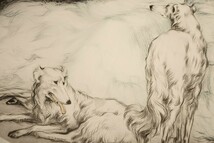 真作 ルイ・イカール 1927年銅版画「椿姫」画寸52cm×42cm 妖艶な魅力を複雑な技巧に手彩色を加え生き生きとした圧倒的迫力と芸術性 7930_画像4