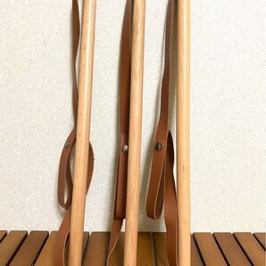 木製ハンガー 欅 けやき ハンガー ナチュラル 3本セット キャンプ