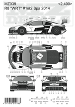 【MZ-DECALS】ミニッツ対応 R8 #1/#2 Spa 2014デカール_画像2