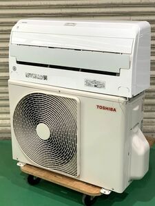 ◆EU20 東芝 ルームエアコン　動作品　おもに14畳用　TOSHIBA　RAS-H401RT / RAS-H401ART　リモコン付き　21年製◆N