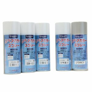 092714k3 未使用品 EIVEST リペアカラースプレー 5本セット 1 ※カラー多種類混合 J2E