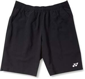 【KCM】Z-yonex-28-O★展示品【ヨネックス】ユニハーフパンツ（スリムフィット） ユニセックス テニス バドミントン 15048　ブラック　O