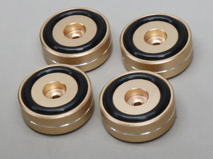  high class 40mm rubber legs chassis case vacuum tube parts aluminium Gold control number [KG0004]