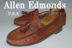 ◆DSC3048◆驚愕の2999円～完全売り切り！Allen Edmonds◆USA製/茶/29㎝/良品/ロー/高級上質レザー仕様モデル！熟練の職人技巧！高級革靴！