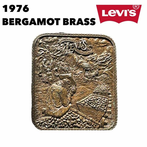 1976年BERGAMOT BRASS WORKS Levi'sリーバイスベルトバックル726-0 MADE IN USA