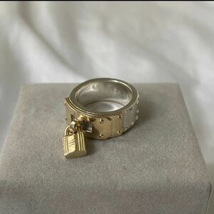  Hermes Kelly katena кольцо HERMES комбинированный 48 кольцо Vintage 