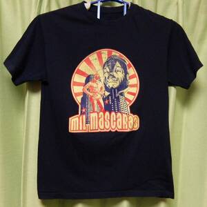 ミル・マスカラス　半袖Tシャツ　Sサイズ位　メキシコ製　MIL MASCARAS　中古