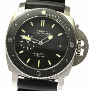  Panerai PANERAI PAM00389ru Minaux ru1950 sub ma-sibrua Magne tik3 Dayz self-winding watch men's superior article box * written guarantee attaching ._769900