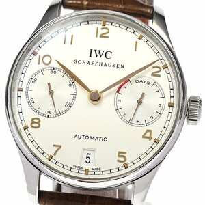 IWC IWC SCHAFFHAUSEN IW500114 Portuguese 7 Dayz Date self-winding watch men's _768019