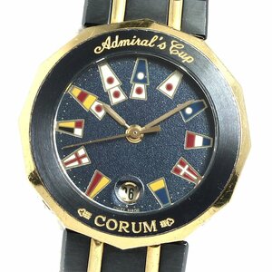 コルム CORUM 39.610.31 V052 アドミラルズカップ ガンブルー YGコンビ クォーツ レディース _774938